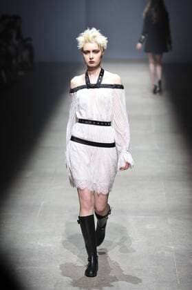 March 24, 2016 - Beijing, Beijing, CHN - Beijing, CHINA - March 24 2016: (EDITORIAL USE ONLY. CHINA OUT) 2016 F W Beijing Fashion Week: Models present ALEXANDER.T.ZHAO show. Beijing CHN  - ZUMAs145