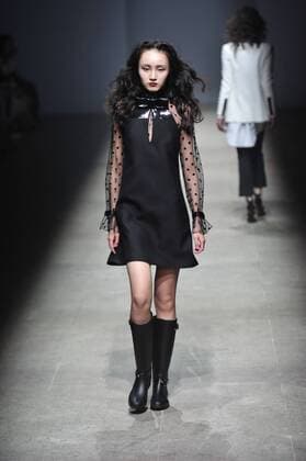 March 24, 2016 - Beijing, Beijing, CHN - Beijing, CHINA - March 24 2016: (EDITORIAL USE ONLY. CHINA OUT) 2016 F W Beijing Fashion Week: Models present ALEXANDER.T.ZHAO show. Beijing CHN  - ZUMAs145