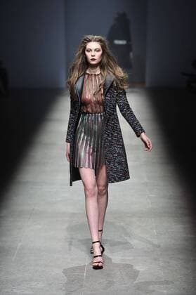 March 24, 2016 - Beijing, Beijing, CHN - Beijing, CHINA - March 24 2016: (EDITORIAL USE ONLY. CHINA OUT) 2016 F W Beijing Fashion Week: Models present ALEXANDER.T.ZHAO show. Beijing CHN  - ZUMAs145