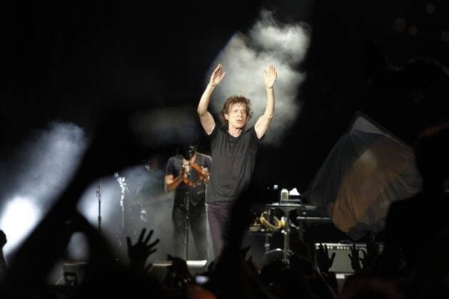 Mick Jagger of the legendary British band The Rolling Stones performs during a free concert in Havana, Cuba, on 25 March 2016, with a multitudinous assistance. Rolling Stones concert in Cuba !ACHTUNG: NUR REDAKTIONELLE NUTZUNG!  HAB01 20160326-635945661015778125