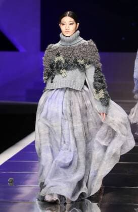 BEIJING, CHINA - MARCH 25: (CHINA OUT) A model showcases designs on the runway at Hempel Award - the 24th China International Young Fashion Designers Contest during day one of the Mercedes-Benz China Fashion Week A W 16 17 Collection at Beijing Hotel on March 25, 2016 in Beijing, China.  CFP481722773