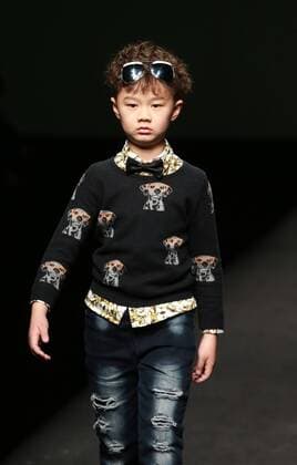 BEIJING, CHINA - MARCH 26: (CHINA OUT) A model showcases designs on the runway at JOJO Collection during the Mercedes-Benz China Fashion Week Autumn Winter 2016 2017 at Beijing Hotel on March 26, 2016 in Beijing, China.  CFP481734890