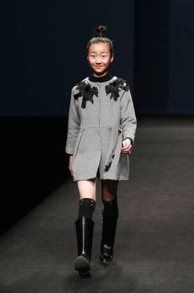 BEIJING, CHINA - MARCH 26: (CHINA OUT) A model showcases designs on the runway at JOJO Collection during the Mercedes-Benz China Fashion Week Autumn Winter 2016 2017 at Beijing Hotel on March 26, 2016 in Beijing, China.  CFP481734892