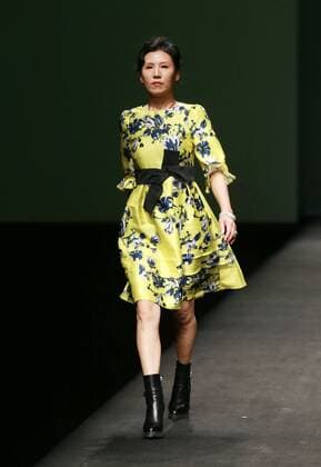 BEIJING, CHINA - MARCH 26: (CHINA OUT) A model showcases designs on the runway at JOJO Collection during the Mercedes-Benz China Fashion Week Autumn Winter 2016 2017 at Beijing Hotel on March 26, 2016 in Beijing, China.  CFP481734897