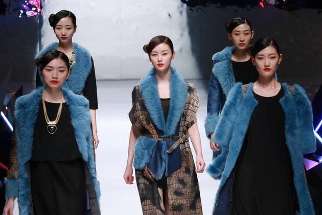 BEIJING, CHINA - MARCH 26: (CHINA OUT) Models showcase designs on the runway at POLY BRIGHT Collection during the Mercedes-Benz China Fashion Week Autumn Winter 2016 2017 at Beijing Hotel on March 26, 2016 in Beijing, China.  CFP481740042