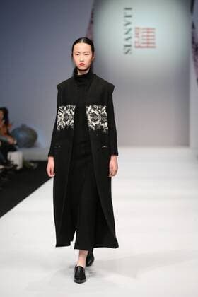 BEIJING, CHINA - MARCH 26: (CHINA OUT) A model showcases designs on the runway at LIANVIS Collection during the Mercedes-Benz China Fashion Week Autumn Winter 2016 2017 at 751D.Park on March 26, 2016 in Beijing, China.  CFP481765143