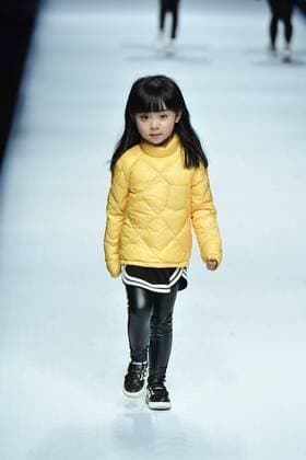 BEIJING, CHINA - MARCH 27: (CHINA OUT) A model showcases designs on the runway at Ting Zu Collection during the Mercedes-Benz China Fashion Week Autumn Winter 2016 2017 at Beijing Hotel on March 27, 2016 in Beijing, China.  CFP481774059