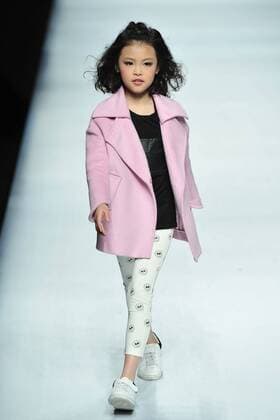 BEIJING, CHINA - MARCH 27: (CHINA OUT) A model showcases designs on the runway at Ting Zu Collection during the Mercedes-Benz China Fashion Week Autumn Winter 2016 2017 at Beijing Hotel on March 27, 2016 in Beijing, China.  CFP481774067
