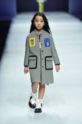 BEIJING, CHINA - MARCH 27: (CHINA OUT) A model showcases designs on the runway at Ting Zu Collection during the Mercedes-Benz China Fashion Week Autumn Winter 2016 2017 at Beijing Hotel on March 27, 2016 in Beijing, China.  CFP481774087