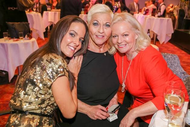 04.03.2016, ORF Zentrum, DANCING STARS 2016, ORF, TV-Show im Bild: Roswitha Wieland, Jazz Gitti, Brigitte Kren -After Show