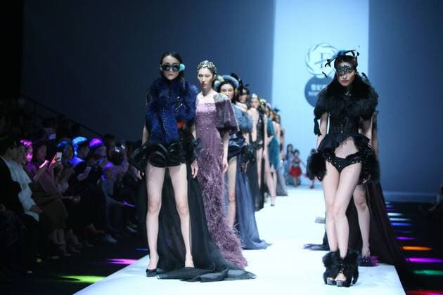 BEIJING, CHINA - MARCH 28: (CHINA OUT) Models showcase designs on the runway at XEFIEE Collection during the Mercedes-Benz China Fashion Week Autumn Winter 2016 2017 at 751D.Park on March 28, 2016 in Beijing, China.  CFP481829590