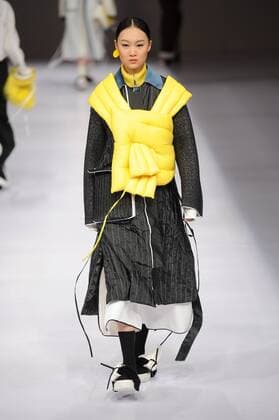 BEIJING, CHINA - MARCH 29: (CHINA OUT) A model showcases designs on the runway at Beijing Institute of Fashion Technology¡¤Emerging Design Collection & BIFT¡¤ELLASSAY Scholarship Awarding Ceremony during the Mercedes-Benz China Fashion Week Autumn Winter 2016 2017 at Beijing Hotel on March 29, 2016 in Beijing, China.  CFP481872724