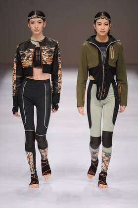 BEIJING, CHINA - MARCH 29: (CHINA OUT) Models showcase designs on the runway at Beijing Institute of Fashion Technology¡¤Emerging Design Collection & BIFT¡¤ELLASSAY Scholarship Awarding Ceremony during the Mercedes-Benz China Fashion Week Autumn Winter 2016 2017 at Beijing Hotel on March 29, 2016 in Beijing, China.  CFP481872729