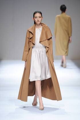 BEIJING, CHINA - MARCH 29: (CHINA OUT) A model showcases designs on the runway at Fei Gallery & Boutique Collection during the Mercedes-Benz China Fashion Week Autumn Winter 2016 2017 at Beijing Hotel on March 29, 2016 in Beijing, China.  CFP481873150