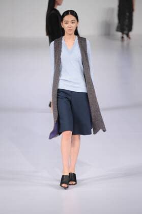 BEIJING, CHINA - MARCH 29: (CHINA OUT) A model showcases designs on the runway at DUXI Collection during the Mercedes-Benz China Fashion Week Autumn Winter 2016 2017 at Beijing Hotel on March 29, 2016 in Beijing, China.  CFP481873086
