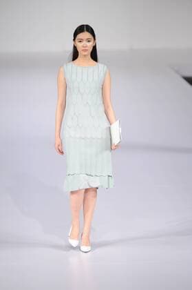 BEIJING, CHINA - MARCH 29: (CHINA OUT) A model showcases designs on the runway at DUXI Collection during the Mercedes-Benz China Fashion Week Autumn Winter 2016 2017 at Beijing Hotel on March 29, 2016 in Beijing, China.  CFP481873089