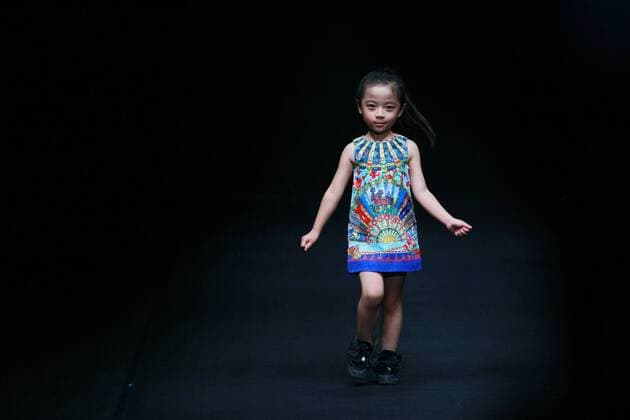 BEIJING, CHINA - MARCH 29: (CHINA OUT) A model showcases designs on the runway at MINI PETREL Collection during the Mercedes-Benz China Fashion Week Autumn Winter 2016 2017 at 751D¡¤PARK on March 29, 2016 in Beijing, China.  CFP481886767