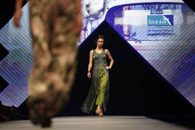 March 30, 2016 - Kathmandu, Nepal - Models catwalk on the runway during the Nepal fashion week also known as The Himalayan Times TGIF Nepal Fashion Week at Hyatt Regency in Kathmandu, Nepal on Wednesday, March 30, 2016. Celebrities and fashion models from around the world come to represent for the designers to promote their designs. The event is the top most fashion week of the country held annually by The Himalayan Times, a leading and largest selling English daily newspaper in Nepal. The fashion week lasts for 4 days with glitz and glamor on the catwalk. Kathmandu Nepal - ZUMAg200