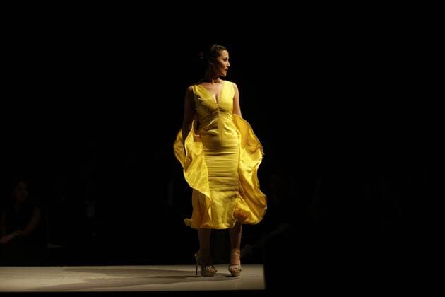 March 30, 2016 - Kathmandu, Nepal - A model catwalk on the runway during the Nepal fashion week also known as The Himalayan Times TGIF Nepal Fashion Week at Hyatt Regency in Kathmandu, Nepal on Wednesday, March 30, 2016. Celebrities and fashion models from around the world come to represent for the designers to promote their designs. The event is the top most fashion week of the country held annually by The Himalayan Times, a leading and largest selling English daily newspaper in Nepal. The fashion week lasts for 4 days with glitz and glamor on the catwalk. Kathmandu Nepal - ZUMAg200