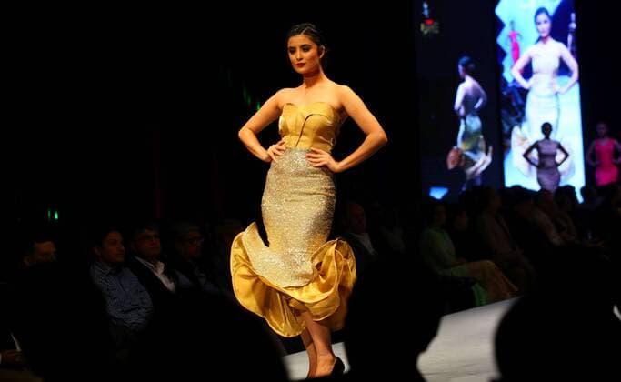 TGIF Nepal Fashion week begins A model walks on the ramp during the TGIF Nepal Fashion week.  ArchanaxShrestha