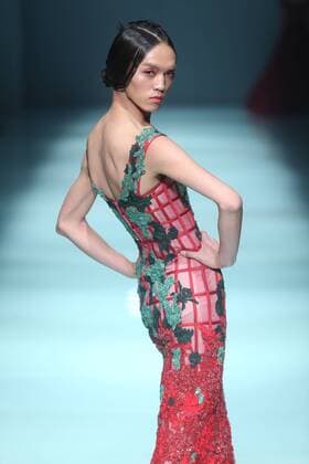 BEIJING, CHINA - MARCH 30: (CHINA OUT) A model showcases designs on the runway at JUSERE Collection during the Mercedes-Benz China Fashion Week Autumn Winter 2016 2017 at 751D.Park on March 30, 2016 in Beijing, China.  CFP481928213