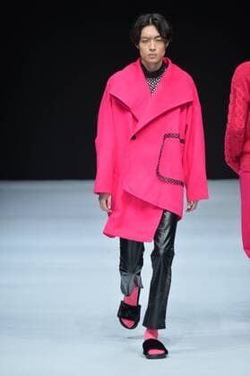 BEIJING, CHINA - MARCH 30: (CHINA OUT) A model showcases designs on the runway at SIVICO Collection during the Mercedes-Benz China Fashion Week Autumn Winter 2016 2017 at 751D.Park on March 30, 2016 in Beijing, China.  CFP481928300