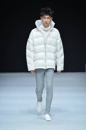BEIJING, CHINA - MARCH 30: (CHINA OUT) A model showcases designs on the runway at SIVICO Collection during the Mercedes-Benz China Fashion Week Autumn Winter 2016 2017 at 751D.Park on March 30, 2016 in Beijing, China.  CFP481928312