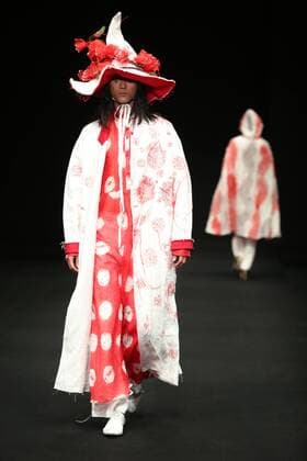 BEIJING, CHINA - MARCH 30: (CHINA OUT) A model showcases designs on the runway at XINSHEN LINEN & Sun Lin Collection during the Mercedes-Benz China Fashion Week Autumn Winter 2016 2017 at 751D.Park on March 30, 2016 in Beijing, China.  CFP481928421