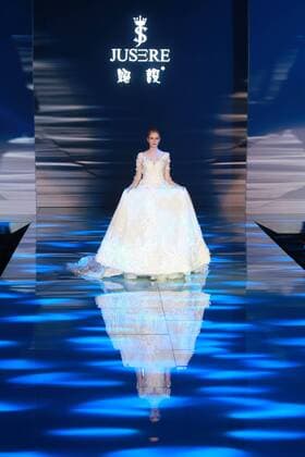 BEIJING, CHINA - MARCH 30: (CHINA OUT) A model showcases designs on the runway at JUSERE Collection during the Mercedes-Benz China Fashion Week Autumn Winter 2016 2017 at 751D.Park on March 30, 2016 in Beijing, China.  CFP481930249