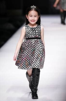 BEIJING, CHINA - MARCH 30: (CHINA OUT) A model showcases designs on the runway at J.Queen & Little Collection during the Mercedes-Benz China Fashion Week Autumn Winter 2016 2017 at Beijing Hotel on March 30, 2016 in Beijing, China.  CFP481930895