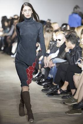 Premiere of the film Altamira in Madrid. March 31, 2016. A model presents a creation by Lado Bukia from Georgia during the Tbilisi Fall & Winter Fashion Week 2017, in Tbilisi, capital of Georgia, on March. 31, 2016. ( Giorgi Induashvili) GEORGIA-TBILISI-FALL & WINTER FASHION WEEK xinhua 