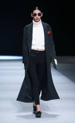 BEIJING, CHINA - MARCH 31: (CHINA OUT) A model showcases designs on the runway at Henry Herbert Liu Yong Private Custom Collection during the Mercedes-Benz China Fashion Week Autumn Winter 2016 2017 at 751D.Park on March 31, 2016 in Beijing, China.  CFP481994454