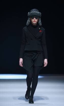 BEIJING, CHINA - MARCH 31: (CHINA OUT) A model showcases designs on the runway at Henry Herbert Liu Yong Private Custom Collection during the Mercedes-Benz China Fashion Week Autumn Winter 2016 2017 at 751D.Park on March 31, 2016 in Beijing, China.  CFP481994455