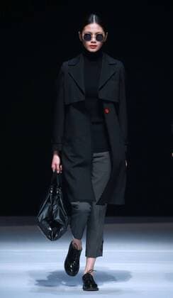 BEIJING, CHINA - MARCH 31: (CHINA OUT) A model showcases designs on the runway at Henry Herbert Liu Yong Private Custom Collection during the Mercedes-Benz China Fashion Week Autumn Winter 2016 2017 at 751D.Park on March 31, 2016 in Beijing, China.  CFP481994457
