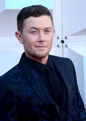 Country Music Awards in Las Vegas Singer Scotty McCreery attends the 51st annual Academy of Country Music Awards held at the MGM Grand Arena in Las Vegas, Nevada on April 3, 2016.  LAV20160403014 JIMxRUYMEN