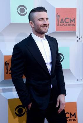 Country Music Awards in Las Vegas Singer Sam Hunt attends the 51st annual Academy of Country Music Awards held at the MGM Grand Arena in Las Vegas, Nevada on April 3, 2016.  LAV20160403030 JIMxRUYMEN