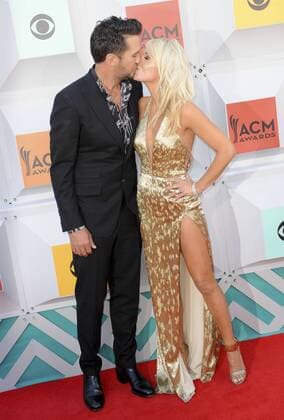 Country Music Awards in Las Vegas Luke Bryan & wife Caroline Boyer 51ST ANNUAL ACADEMY OF COUNTRY MUSIC AWARDS: ARRIVALS Las Vegas Patrick Rideaux PicturePerfect