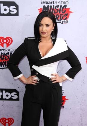 iHeartRadio Music Awards 2016 in Los Angeles Demi Lovato IHEARTRADIO MUSIC AWARDS 2016 - ARRIVALS Los Angeles Michael Heart PicturePerfect