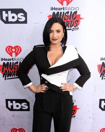 iHeartRadio Music Awards 2016 in Los Angeles Demi Lovato IHEARTRADIO MUSIC AWARDS 2016 - ARRIVALS Los Angeles Michael Heart PicturePerfect