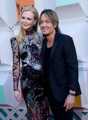 Country Music Awards in Las Vegas (L-R) Actress Nicole Kidman and singer Keith Urban attend the 51st annual Academy of Country Music Awards held at the MGM Grand Arena in Las Vegas, Nevada on April 3, 2016.  LAV20160403131 JIMxRUYMEN
