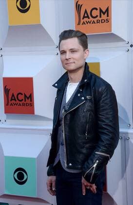 Country Music Awards in Las Vegas Singer Frankie Ballard attends the 51st annual Academy of Country Music Awards held at the MGM Grand Arena in Las Vegas, Nevada on April 3, 2016.  LAV20160403293 JIMxRUYMEN