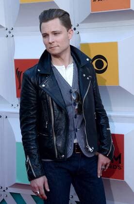 Country Music Awards in Las Vegas Singer Frankie Ballard attends the 51st annual Academy of Country Music Awards held at the MGM Grand Arena in Las Vegas, Nevada on April 3, 2016.  LAV20160403295 JIMxRUYMEN