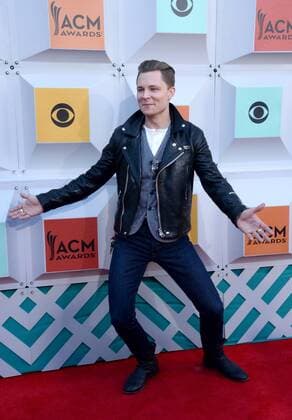 Country Music Awards in Las Vegas Singer Frankie Ballard attends the 51st annual Academy of Country Music Awards held at the MGM Grand Arena in Las Vegas, Nevada on April 3, 2016.  LAV20160403297 JIMxRUYMEN