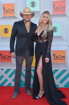 Country Music Awards in Las Vegas April 3, 2016 - Las Vegas, Nevada, United States of America - Singer Jason Aldean and wife Brittany Kerr attends the 51st Academy of Country Music Awards on April 3, 2016 at MGM Grand Arena in Las Vegas, Nevada Las Vegas United States of America - ZUMAt114