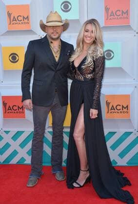 Country Music Awards in Las Vegas April 3, 2016 - Las Vegas, Nevada, United States of America - Singer Jason Aldean and wife Brittany Kerr attends the 51st Academy of Country Music Awards on April 3, 2016 at MGM Grand Arena in Las Vegas, Nevada Las Vegas United States of America - ZUMAt114