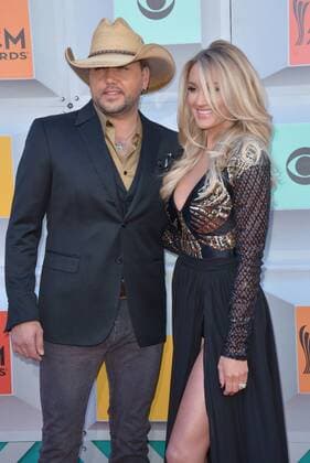 Country Music Awards in Las Vegas April 3, 2016 - Las Vegas, Nevada, United States of America - Singer Jason Aldean and wife Brittany Kerr attends the 51st Academy of Country Music Awards on April 3, 2016 at MGM Grand Arena in Las Vegas, Nevada Las Vegas United States of America - ZUMAt114