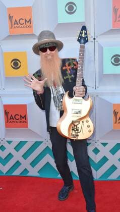 Country Music Awards in Las Vegas April 3, 2016 - Las Vegas, Nevada, United States of America - Musician Billy Gibbons of ZZ Top attends the 51st Academy of Country Music Awards on April 3, 2016 at MGM Grand Arena in Las Vegas, Nevada Las Vegas United States of America - ZUMAt114