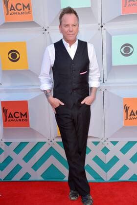 Country Music Awards in Las Vegas April 3, 2016 - Las Vegas, Nevada, United States of America - Actor Keifer Sutherland attends the 51st Academy of Country Music Awards on April 3, 2016 at MGM Grand Arena in Las Vegas, Nevada Las Vegas United States of America - ZUMAt114