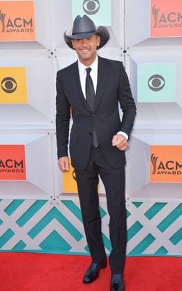 Country Music Awards in Las Vegas April 3, 2016 - Las Vegas, Nevada, United States of America - Singer Tim McGraw attends the 51st Academy of Country Music Awards on April 3, 2016 at MGM Grand Arena in Las Vegas, Nevada Las Vegas United States of America - ZUMAt114
