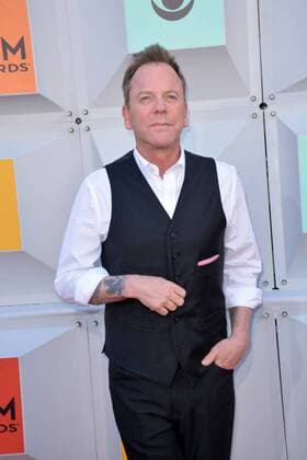 Country Music Awards in Las Vegas April 3, 2016 - Las Vegas, Nevada, United States of America - Actor Keifer Sutherland attends the 51st Academy of Country Music Awards on April 3, 2016 at MGM Grand Arena in Las Vegas, Nevada Las Vegas United States of America - ZUMAt114